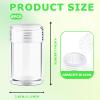 13-Piece Clear Plastic Loose Powder Bottle Set - 10PCS 10ml Empty Glitter Powder Containers with 3 Funnels & 12-Hole Sifter Lids, Travel Face Powders Jars for Makeup, Baby Powders & Samples view 2