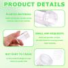 13-Piece Clear Plastic Loose Powder Bottle Set - 10PCS 10ml Empty Glitter Powder Containers with 3 Funnels & 12-Hole Sifter Lids, Travel Face Powders Jars for Makeup, Baby Powders & Samples view 3
