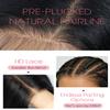 DBUT Lace Front Wig 13x7 Glueless Wear and Go Wavy Bob Wig Synthetic Hair, Pre-Styled Free Parting Pre Plucked 14 Inch Wig for Black Women 1B Natural Black view 2