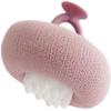 2-in-1 Ultra Soft Bath Sponge Cleaning Brush, Sunflower Bath Ball,Suction Cup Bath Ball with Finger Rings,Exfoliating Shower Loofah Sponges (Purple) view 1