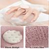 2-in-1 Ultra Soft Bath Sponge Cleaning Brush, Sunflower Bath Ball,Suction Cup Bath Ball with Finger Rings,Exfoliating Shower Loofah Sponges (Purple) view 3