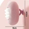 2-in-1 Ultra Soft Bath Sponge Cleaning Brush, Sunflower Bath Ball,Suction Cup Bath Ball with Finger Rings,Exfoliating Shower Loofah Sponges (Carnation+Blue) view 2