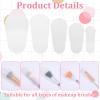15 Pcs Cosmetic Brush Protectors, Brush Cover for Women Portable, Make Up Brushes Covers for Safe Storage and Travel, Lightweight and Durable Plastic Brushes Guards view 3