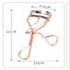 2Pc Rose Gold Eyelash Curler for Women, Portable Metal Eyelash Curler Tweezers Lash Clip Applicator Beauty Makeup Tool,Women's Makeup Cosmetic Tool Portable view 2