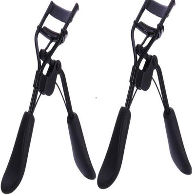 2pcs Black Portable Eyelash Curler - Crimps and Curls Lashes Portable Eyelash Curler Maker Eye Lashes Clip Women Beauty Cosmetic Tool Gift