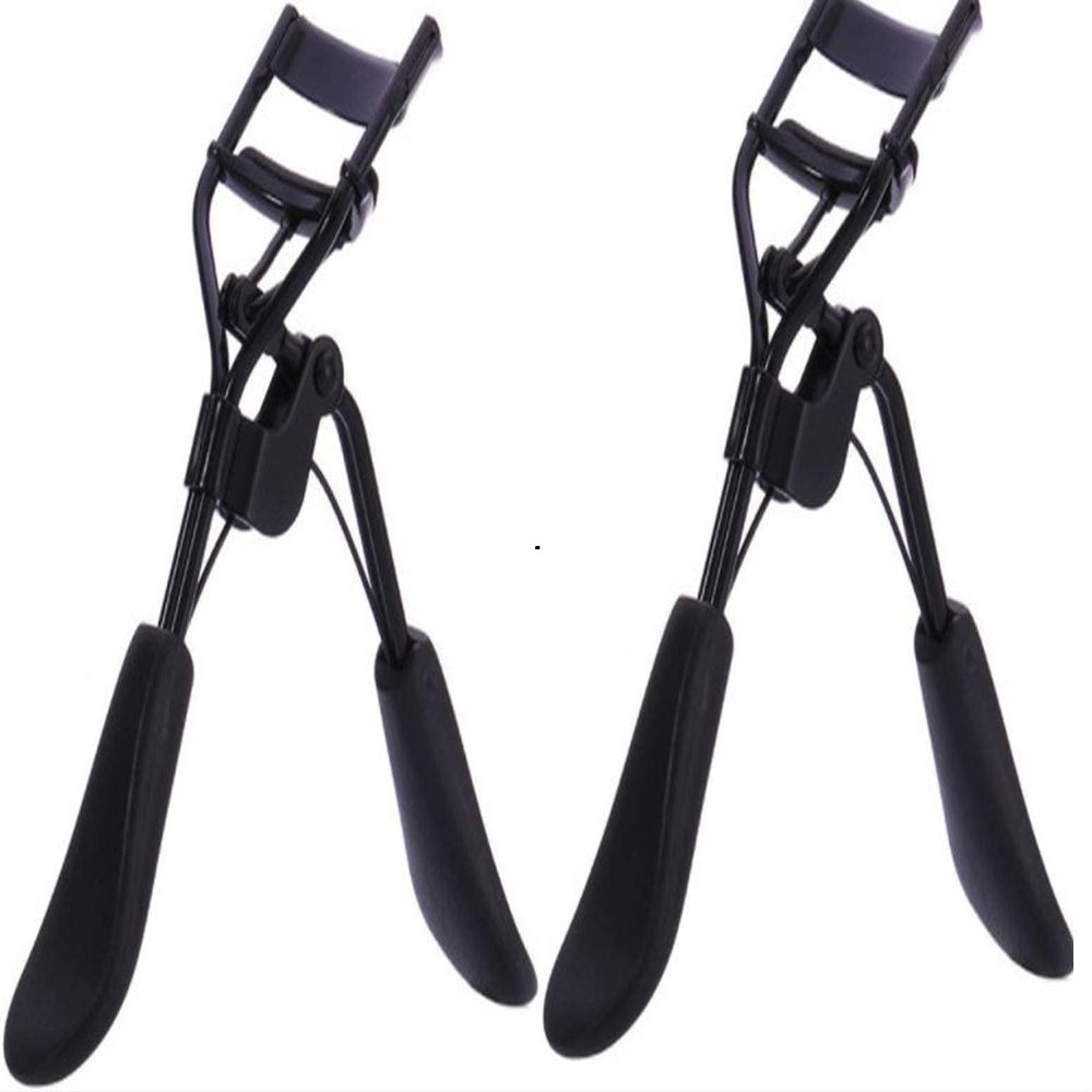 2pcs Black Portable Eyelash Curler - Crimps and Curls Lashes Portable Eyelash Curler Maker Eye Lashes Clip Women Beauty Cosmetic Tool Gift