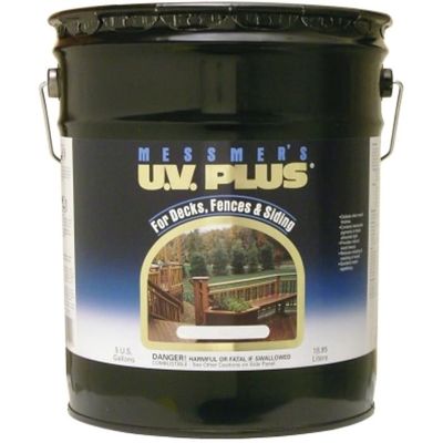 5 Gal Messmer's CMS-612-5 Lakeside Brown U.V. Plus Oil Based Penetrating Wood Finish, 250 VOC