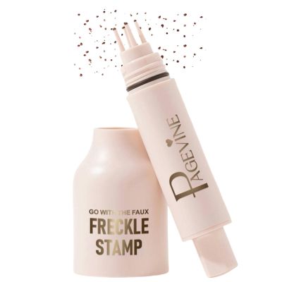 2025 Upgraded Faux Freckle Stamp Pen,Fake Freckles Stamp Waterproof,Natural Sun-Kissed Looking Freckle Maker with Quick Dry 5-Point Precision Stamp Head,Long Lasting Freckles Makeup Pen,#2 Medium.
