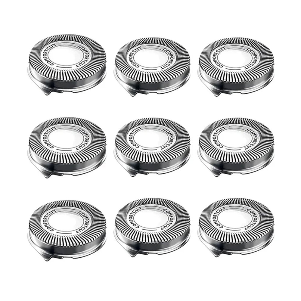 SH30 Replacement Heads ComfortCut Blades Compatible for Philips Norelco Series 3000, 2000, 1000 Shavers and S738 Click and Style(9pc)