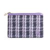 Caboodles Bring It Bag, Black and Lavender Tweed, Pencil Case or Makeup Bag for Purse, Slim Zippered Clutch Organizer for Everyday Essentials, Accessories or Travel view 1