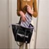 Caboodles Bring It Bag, Black and Lavender Tweed, Pencil Case or Makeup Bag for Purse, Slim Zippered Clutch Organizer for Everyday Essentials, Accessories or Travel view 2