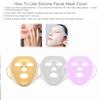 4 Pack Reusable Anti-Wrinkle Silicone Face Mask Holder for Sheet Masks, Moisturizing Facial Mask Cover, Prevent Evaporation, Beauty Face Tool, Travel Pouch Included view 2