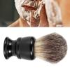 CHEOTIME Shaving Brush, Luxurious High Density Comfortable Resin Handle Wet Face Brush Grooming Accessory Gentle Exfoliation Precision Lathering for Men Wet Shave view 4