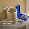 Harry's Plus Shaving Kit for Men - Premium Handle, Razor Blade Cartridge, Foaming Shave Gel, and Travel Blade Cover - Advanced Pivoting System - Tide view 3