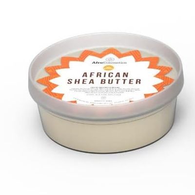 AFROCOSMETICS White Shea butter 8 oz Jar