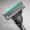 Harry's Plus Shaving Kit for Men - Premium Handle, Razor Blade Cartridge, Foaming Shave Gel, and Travel Blade Cover - Advanced Pivoting System - Onyx view 4