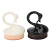 2PCS Exquisite Bird Shaped Handle Nail Dust Remover Brush Set, Ergonomic Design, Synthetic Fiber Hair, for Nail Art Dust Removal, Home Salon Use, Black and White view 2
