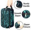 Zestdesign Custom Spooky Skull Makeup Bag with Name Personalized Waterproof Toiletry Bags Customized Skeleton Gothic Cool Cosmetic Bag for Women Men view 2