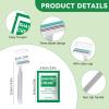 Xuezoioy Disposable Razors Bulk - Pack of 100,Individually Wrapped Grey 3 Blade Razors with 8 ml/0.28 fl oz Packet Shaving Cream and Clear Cap for Homeless,Hotel,Shelter,Travel view 4