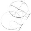 2 Pcs Handheld Acrylic Makeup Palette, Foundation Mixing Palette Nail Art Manicure Tray Clear Cosmetic Mixing Tray Apply for Foundation Eye Shadow Lipsticks Blending view 1