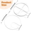 2 Pcs Handheld Acrylic Makeup Palette, Foundation Mixing Palette Nail Art Manicure Tray Clear Cosmetic Mixing Tray Apply for Foundation Eye Shadow Lipsticks Blending view 2