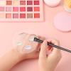 2 Pcs Handheld Acrylic Makeup Palette, Foundation Mixing Palette Nail Art Manicure Tray Clear Cosmetic Mixing Tray Apply for Foundation Eye Shadow Lipsticks Blending view 4