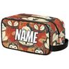 Zestdesign Custom Cute Cats Makeup Bag with Name Personalized Waterproof Toiletry Bags Customized Retro Animals Cosmetic Bag for Women Men view 1