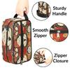 Zestdesign Custom Cute Cats Makeup Bag with Name Personalized Waterproof Toiletry Bags Customized Retro Animals Cosmetic Bag for Women Men view 2