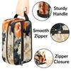 Zestdesign Custom Peony Flower Makeup Bag with Name Personalized Waterproof Toiletry Bags Customized Classical Floral Cosmetic Bag for Women Men view 2
