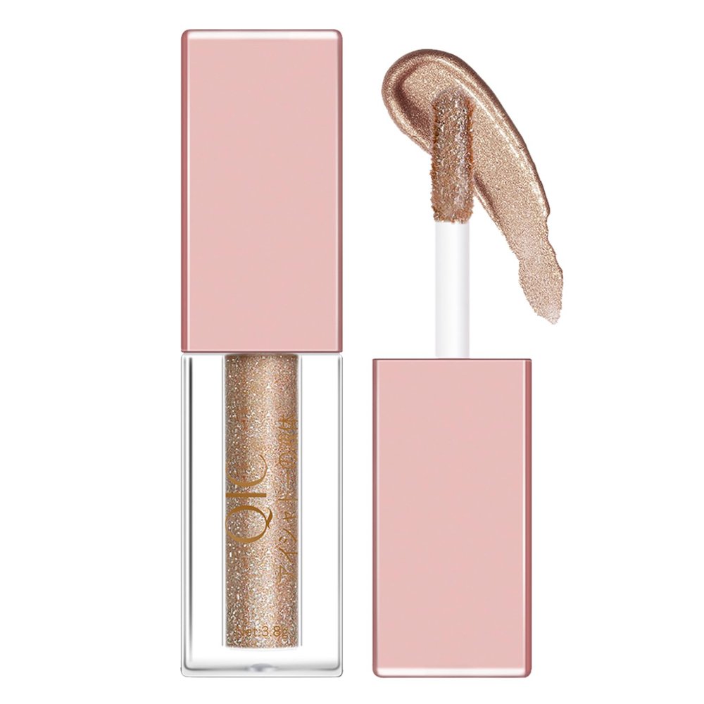 ACSUSS Liquid Metallic Eyeshadow Set Sweatproof Makeup Brush for Shimmer Glitter Eye Shadow Long Lasting Cosmetic Tools Pink One Size