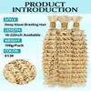 100g 3 Bundles/Pack 613 Blonde Human Braiding Hair for Boho Braids 22 Inch Curly Boho Hair for Braiding Knotless 12A Deep Wave Bulk Bohemian Color 613 view 2