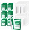 Xuezoioy Disposable Razors Bulk - Pack of 30,Individually Wrapped Grey 3 Blade Razors with 8 ml/0.28 fl oz Packet Shaving Cream and Clear Cap for Homeless,Hotel,Shelter,Travel view 1