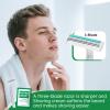 Xuezoioy Disposable Razors Bulk - Pack of 30,Individually Wrapped Grey 3 Blade Razors with 8 ml/0.28 fl oz Packet Shaving Cream and Clear Cap for Homeless,Hotel,Shelter,Travel view 2