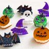 10 Pack Halloween Hair Clips - Assorted Pumpkin Ghost Bat Witch Acrylic Snap Barrettes for Costume Party Favors, Girls Women Kids view 2