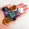 10 Pack Halloween Hair Clips - Assorted Pumpkin Ghost Bat Witch Acrylic Snap Barrettes for Costume Party Favors, Girls Women Kids view 3