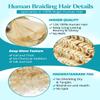 100g 3 Bundles/Pack 613 Blonde Human Braiding Hair for Boho Braids 20 Inch Curly Boho Hair for Braiding Knotless 12A Deep Wave Bulk Bohemian Color 613 view 4
