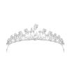 14K Gold Luxe Camellia Crown Headdress, Hypoallergenic Moissanite Hair Accessory, Ideal Gift for Banquet Evening or Special Woman (Style 311.9 * 3.2cm*32g) view 1