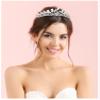 14K Gold Luxe Camellia Crown Headdress, Hypoallergenic Moissanite Hair Accessory, Ideal Gift for Banquet Evening or Special Woman (Style 311.9 * 3.2cm*32g) view 2