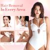 Bikini Trimmer for Women, Flyant 2 in 1 Electric Shaver for Women, Pubic Hair Trimmer Waterproof IPX7 with LED, Bikini Razor for Leg Arm Underarm Bikini Area, Christmas Gifts for Her - Rose Pink view 4