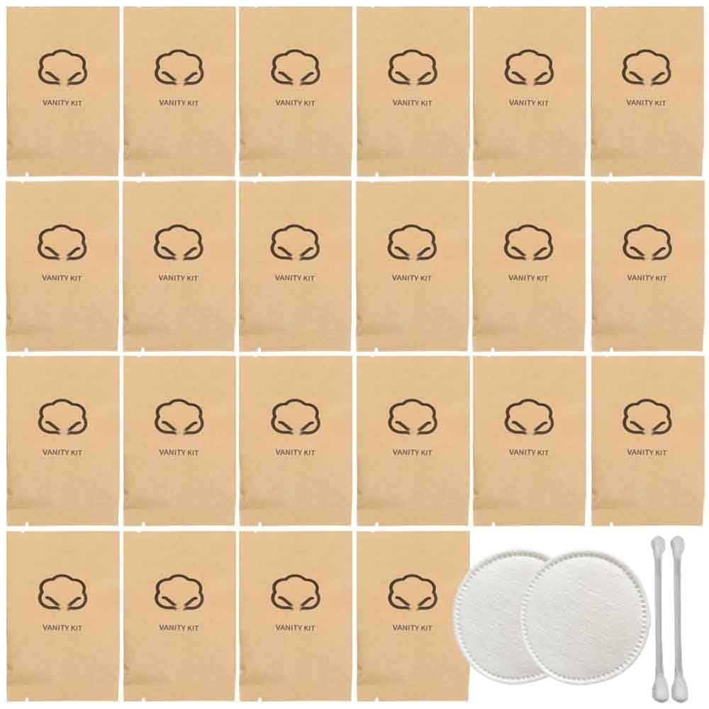 30Pack Luxury Individually Wrapped Disposable Travel Makeup Removal Vanity Kit; Multifunctional Outdoor Facial Cleansing and Exfoliating Emergency Vanity Amenities Kit for Travel,Hotel,Home, Daily Use