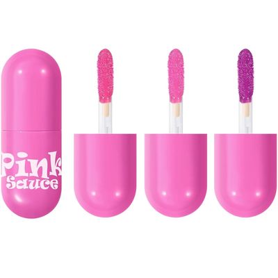 AKARY 3 PCS Mirror Lipstick Set, High Pigment Non-stick Smooth Lip Stain, Non-Smudge Long-lasting Wear Not Fade Lip Gloss for Elegant Pink Water Lip Makeup