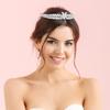 14K Gold Luxe Camellia Crown Headdress, Hypoallergenic Moissanite Hair Accessory, Ideal Gift for Banquet Evening or Special Woman (Style 113.5 * 2.5cm*25g) view 2