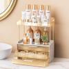 Anylady Bathroom Organizers and Storage, Makeup Organizer (Sturdy Durable Attractive), Ideal for Vanity, Countertop, Counter, Perfume, Skincare, Cabinet, Cosmetic, Dresser Organizer (Gold) view 1