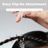 10PCS Goth Hair Accessories Spikes for Braids Punk Rock Festival Clips Gothic Hair Clip Set for Women Men Edgy Alt Grunge Braided Hair Accessories view 3