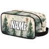 Zestdesign Custom Christmas Tree Makeup Bag with Name Personalized Waterproof Toiletry Bags Customized Natural Winter Cosmetic Bag for Women Men view 1