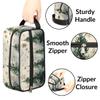 Zestdesign Custom Christmas Tree Makeup Bag with Name Personalized Waterproof Toiletry Bags Customized Natural Winter Cosmetic Bag for Women Men view 2