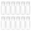 12 PCS Travel Size Empty Sample Containers with Flip Cap, 15ml/0.5oz Clear Plastic Mini Travel Bottles Make up Sample Containers Tiny Squeeze Bottles for Emollient Water Shampoo Shower Gel Lotion view 1