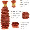 Fabimiya 12A Human Hair Bulk 18Inch Deep Wave bulk human braiding hair for boho braids 100% Unprocessed Brazilian Virgin Human Hair Extensions Quick Weave Human Hair 350# Color view 2
