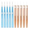 5/10Pcs Shower Head Cleaner Tool, Gap Hole Anti-Clogging Cleaning Brushes, Nylon Bristles Unclogging Tool for Shower, Nozzle Deep Crevice Scrubbing, Easy Grip Bathroom Fixture Cleaner Gap Blue & Pink view 1