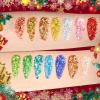 14 Colors Body Glitter,Face Glitter Makeup for Kids Women,Sparkly Chunky Hair Glitter for Eye Lip Nails,Mardi Gras Glitter Makeup Face Paint,Singer Concerts Disco Rave Festival Accessories-Christmas view 2